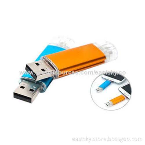 Custom OTG flash drive, compatible with PC, notebook or mobile phone, USB2.0 interfaceNew